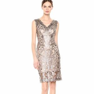 Tadashi Shoji Sequin & Lace Sheath Dress